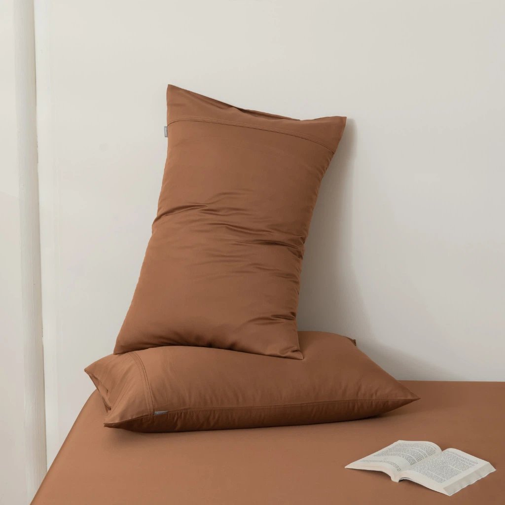 Linenly Bamboo Pillowcases Terracotta